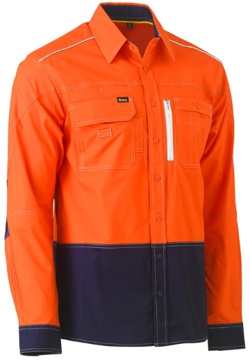Picture of Bisley, Flx & Move™ Two Tone Hi Vis Utility Shirt